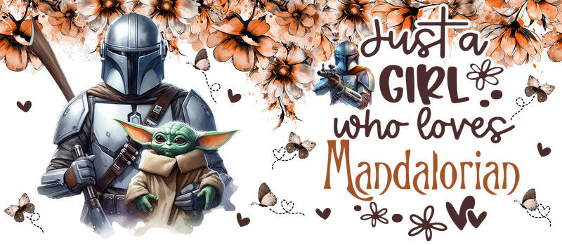 Star Wars Mandalorian Quote UV DTF Cup Wrap for 16oz Libbey Glass KA-6359