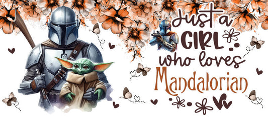 Star Wars Mandalorian Quote UV DTF Cup Wrap for 16oz Libbey Glass KA-6359