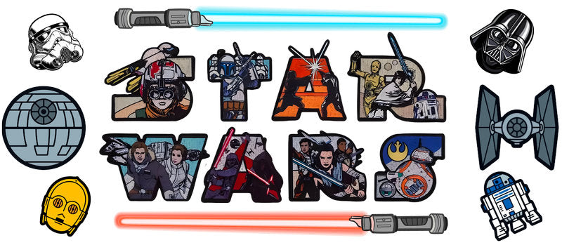 Star Wars Logo Characters UV DTF Cup Wrap for 16oz Libbey Glass KA-6365