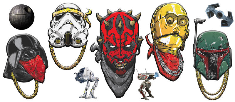 Star Wars Helmet Collection UV DTF Cup Wrap for 16oz Libbey Glass KA-6368