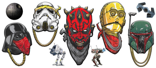 Star Wars Helmet Collection UV DTF Cup Wrap for 16oz Libbey Glass KA-6368