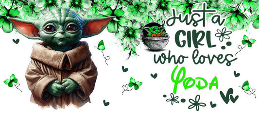 Star Wars Grogu Yoda Quote UV DTF Cup Wrap for 16oz Libbey Glass KA-6373