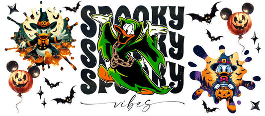 Disney Evil Queen Spooky Season Halloween UV DTF Cup Wrap for 16oz Libbey Glass KA-6392