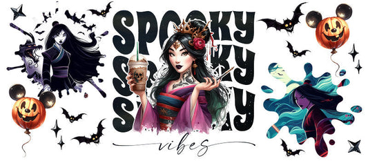 Disney Ursula Little Mermaid Villains Halloween UV DTF Cup Wrap for 16oz Libbey Glass KA-6414