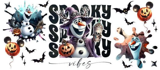 Disney Zero Nightmare Before Christmas Halloween UV DTF Cup Wrap for 16oz Libbey Glass KA-6415
