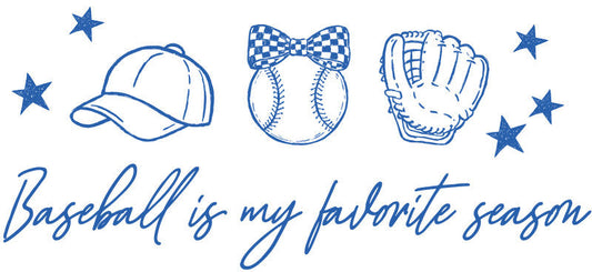 Baseball Is My Favorite Sport UV DTF Cup Wrap KA-6498