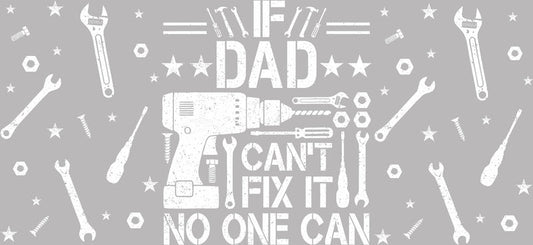 Dad Fix It Workshop UV DTF Cup Wrap for 16oz Libbey Glass KA-6652
