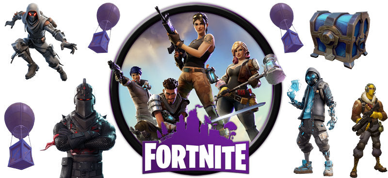 Fortnite Gaming Squad UV DTF Cup Wrap for 16oz Libbey Glass KA-6711