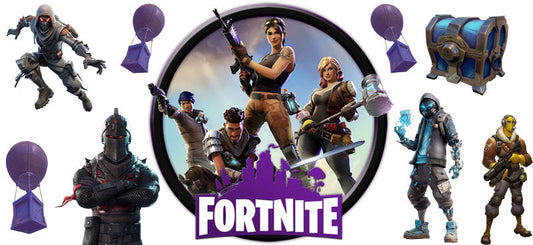 Fortnite Gaming Squad UV DTF Cup Wrap for 16oz Libbey Glass KA-6711
