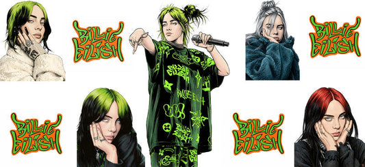 Billie Eilish Performance UV DTF Cup Wrap for 16oz Libbey Glass KA-6738