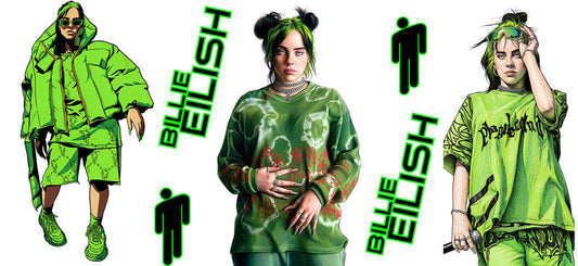 Billie Eilish Fashion UV DTF Cup Wrap for 16oz Libbey Glass KA-6739