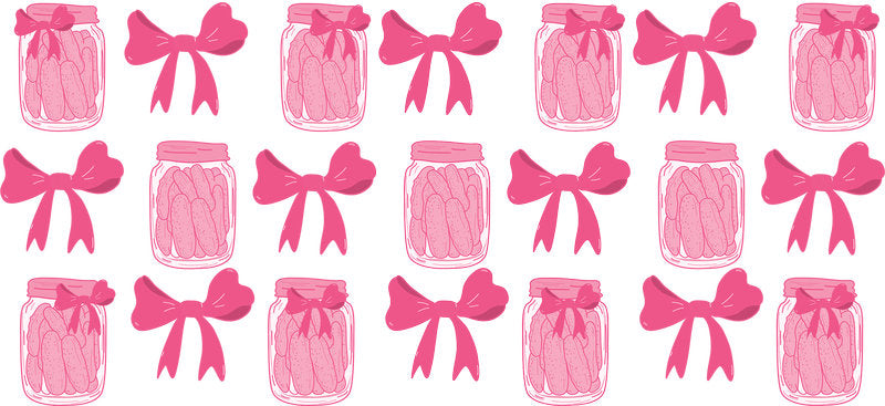 Pink Pickle UV DTF Tumbler Wrap for 16oz Libbey Glass KA-6866