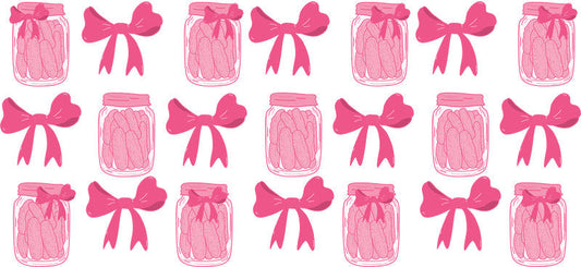 Pink Pickle UV DTF Tumbler Wrap for 16oz Libbey Glass KA-6866