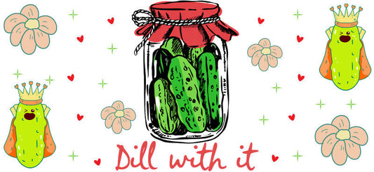 Funny Pickle UV DTF Cup Wrap for 16oz Libbey Glass KA-6868