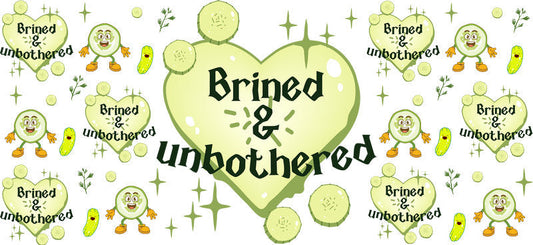 Brined Pickle UV DTF Cup Decal for 16oz Libbey Glass KA-6873