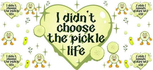 Pickle Life UV DTF Tumbler Wrap for 16oz Libbey Glass KA-6875
