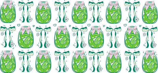 Pickle Jar UV DTF Tumbler Wrap for 16oz Libbey Glass KA-6890