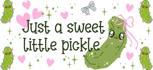 Little Pickle UV DTF Cup Decal for 16oz Libbey Glass KA-6897