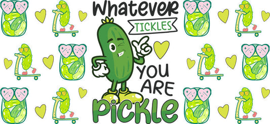 Pickle Love UV DTF Tumbler Wrap for 16oz Libbey Glass KA-6899