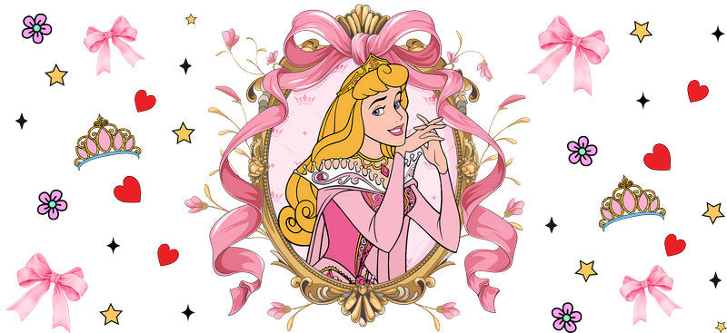 Disney Rapunzel Princess UV DTF Cup Decal Design for 16oz Libbey Glass KA-7283