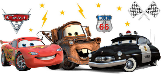 Disney Cars Route 66 UV DTF Cup Wrap Design for 16oz Libbey Glass KA-7455