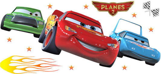 Disney Lightning McQueen Racing UV DTF Cup Wrap Design for 16oz Libbey Glass KA-7476