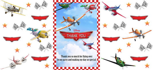 Disney Planes Photo Frame UV DTF Cup Wrap Design for 16oz Libbey Glass KA-7480
