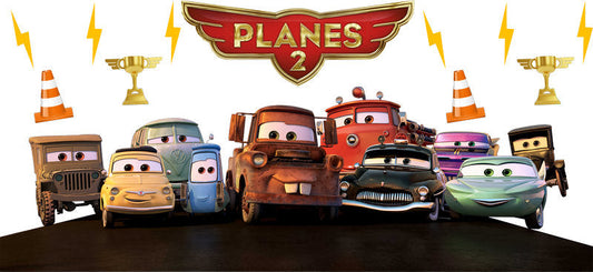 Disney Planes Team UV DTF Cup Wrap Design for 16oz Libbey Glass KA-7481