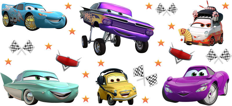 Disney Cars Lowrider UV DTF Cup Wrap Design for 16oz Libbey Glass KA-7484