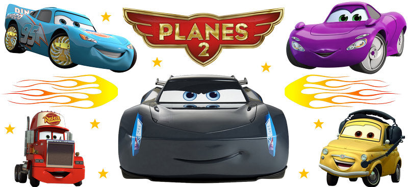 Disney Planes Racing UV DTF Cup Wrap Design for 16oz Libbey Glass KA-7495