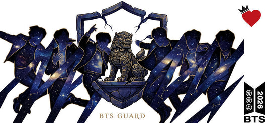 BTS blue performance UV DTF cup wrap for 16oz Libbey glass, K-pop music fan transfer KA-7955