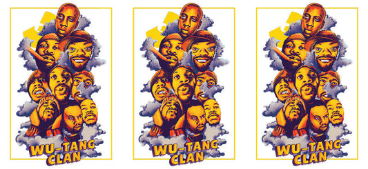 Wu-Tang UV DTF cup wrap for 16oz Libbey glass, hip hop music fan drinkware transfer KA-8023