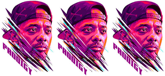 Tupac purple portrait UV DTF cup wrap for 16oz Libbey glass, 2Pac music fan transfer KA-8032