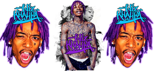 Juice WRLD purple UV DTF cup wrap for 16oz Libbey glass, rapper music fan drinkware transfer KA-8037
