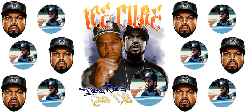 Hip Hop Legends UV DTF cup wrap for 16oz Libbey glass, rap music fan drinkware transfer KA-8062