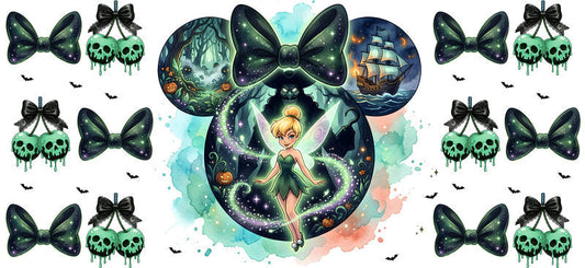 Disney Fairy Tinker Bell Magic UV DTF Cup Wrap for 16oz Libbey Glass KA-8141