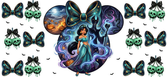 Disney Princess Jasmine Magic UV DTF Cup Wrap for 16oz Libbey Glass KA-8145