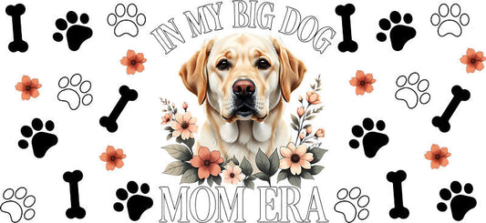 Golden Retriever Dog Mom Era UV DTF Cup Wrap for 16oz Libbey Glass KA-8248