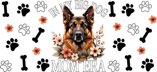 German Shepherd Dog Mom Era UV DTF Cup Wrap for 16oz Libbey Glass KA-8261