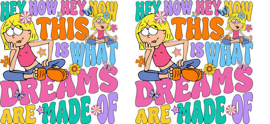 Disney Lizzie McGuire This Is What Dreams quote cup decal for 16oz Libbey Glass KA-8331