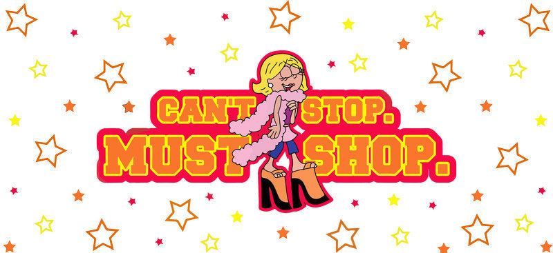 Lizzie McGuire must shop cartoon UV DTF cup wrap for 16oz glass can KA-8332