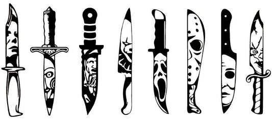 KA-8625,Horror themed weapon style cup wrap UV DTF transfer,KA-8625