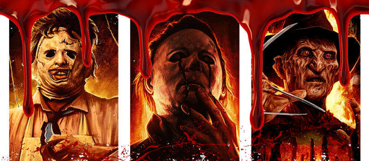 KA-8668,Horror fire movie character UV DTF transfer cup wrap,KA-8668