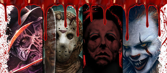 KA-8669,Ultimate slasher horror character glass can wrap UV DTF transfer,KA-8669