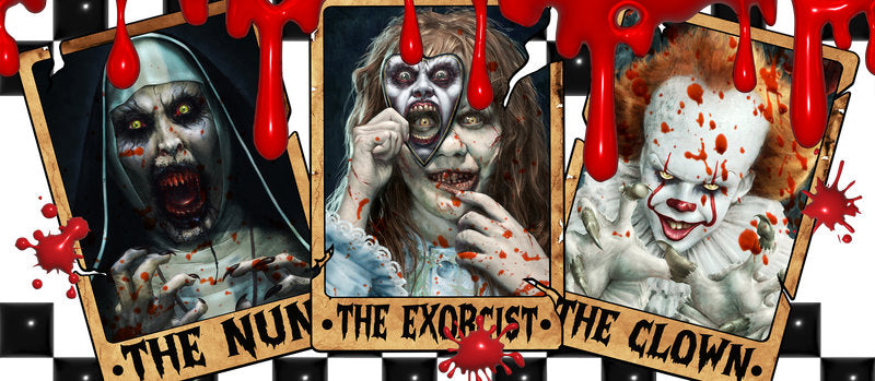 KA-8671,Classic horror legends cup wrap UV DTF transfer,KA-8671