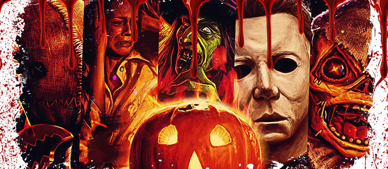 KA-8712,Pumpkin horror night UV DTF transfer cup wrap,KA-8712