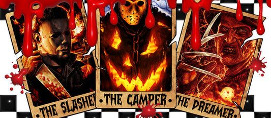 KA-8725,Fire horror legends character glass can wrap UV DTF transfer,KA-8725