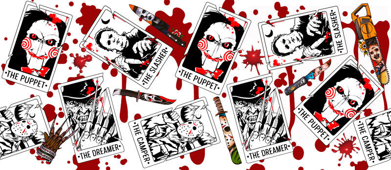 KA-8742,Horror trading card style UV DTF transfer cup wrap,KA-8742