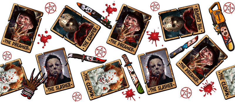 KA-8746,Gothic horror card collection UV DTF transfer cup wrap,KA-8746