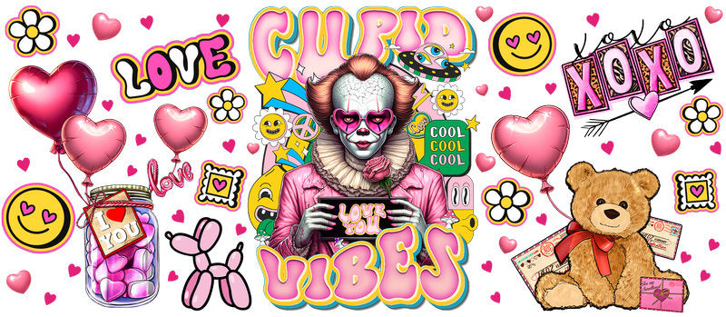 KA-8762,Pink princess inspired character cup wrap UV DTF transfer,KA-8762